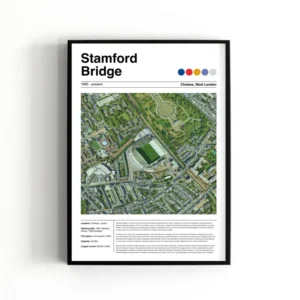 Chelsea Stamford Bridge Stadium poster