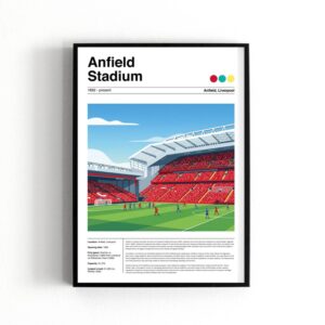 Liverpool Anfield Road Stadium poster