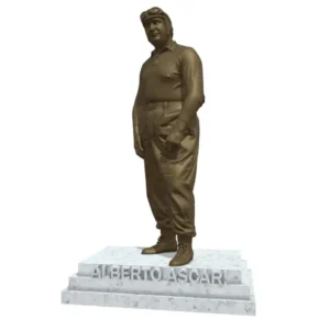 Alberto Ascari Bronze Effect Statue