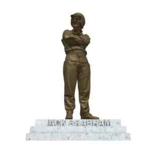 Jack Brabham Bronze Effect Statue
